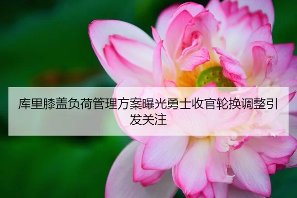 库里膝盖负荷管理方案曝光勇士收官轮换调整引发关注